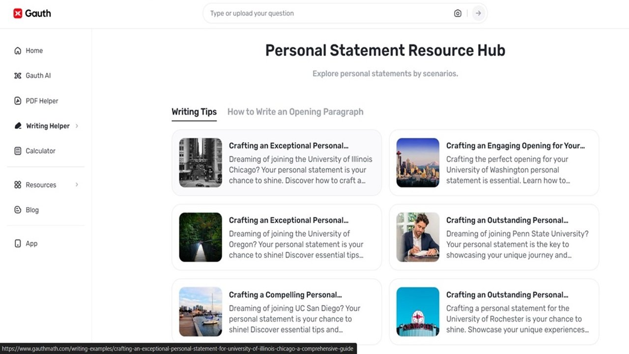 Turn Your Hobbies and Interests into Powerful Personal Statements with Gauth